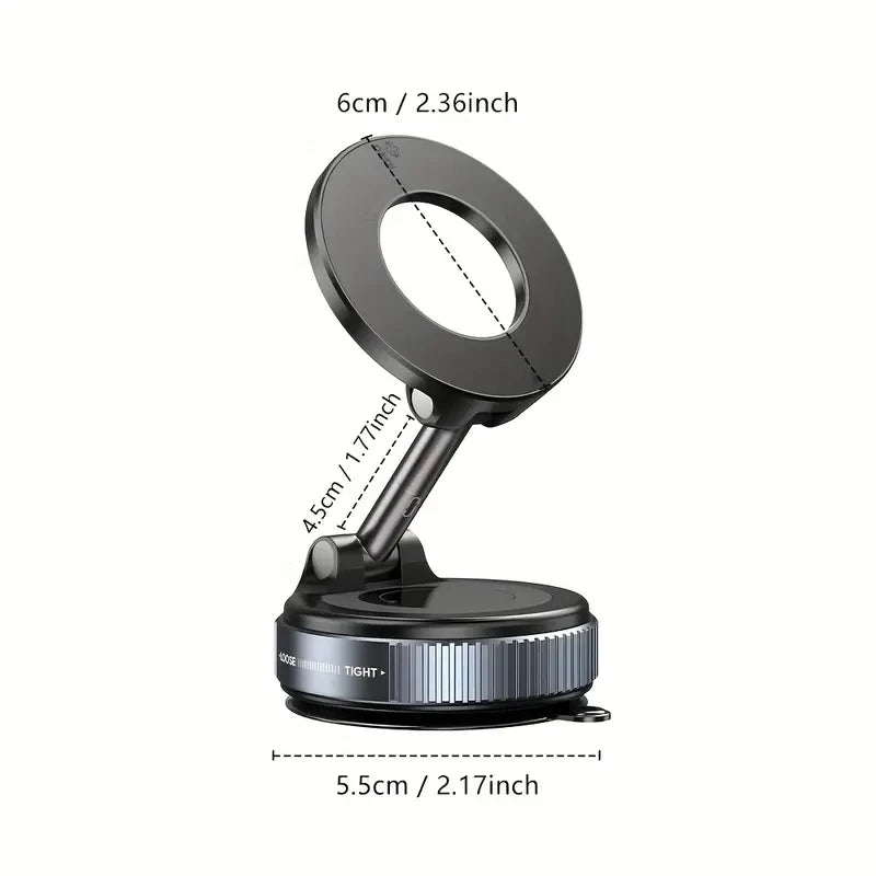 K007 Ultra-Strong Magnetic Mobile Holder for Car Dashboard & Office Desktop (360° Rotation)