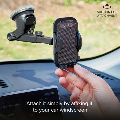 SH-3100 Mobile Phone Holder Car Mount with 360° Rotation & One-Hand Operation