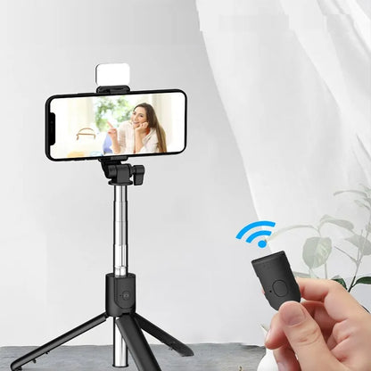 R1s Bluetooth Selfie Sticks Tripod Stand With Remote