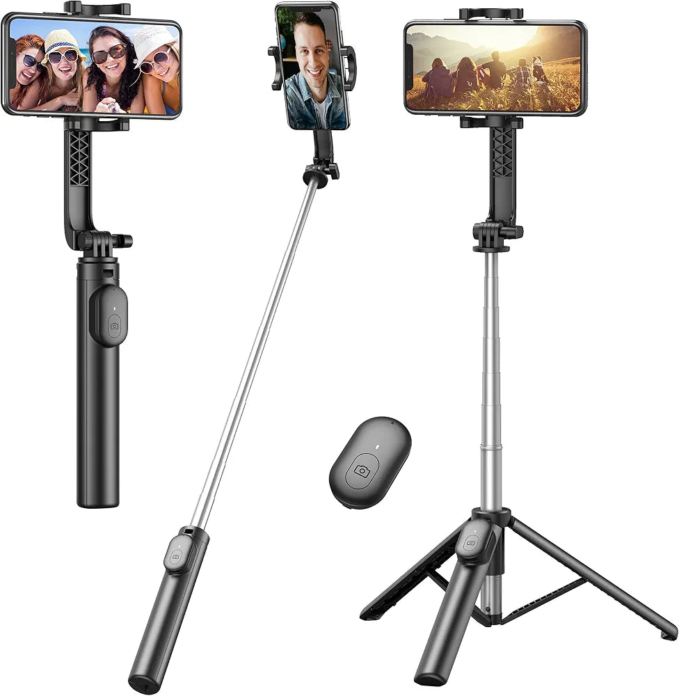 R1s Bluetooth Selfie Sticks Tripod Stand With Remote