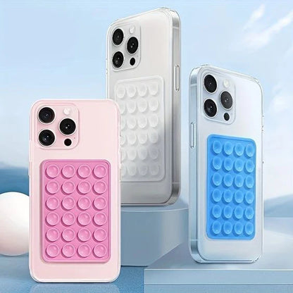 Mobile Bubble Grip | Silicone Suction Both Side Bubble Grip Cup Phone Strong Holder For Hands-Free Use | Universal Mobile Phone Stand (Random Color)