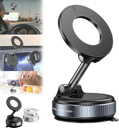 K007 Ultra-Strong Magnetic Mobile Holder for Car Dashboard & Office Desktop (360° Rotation)