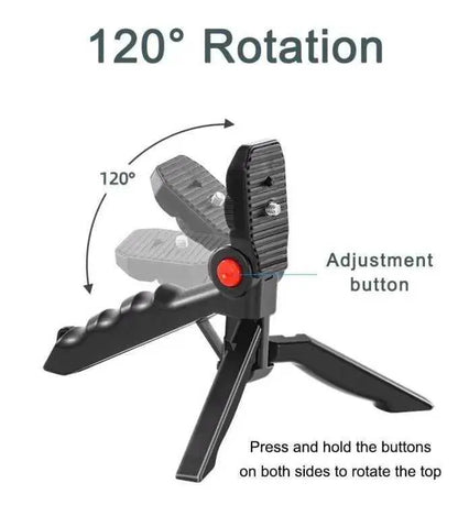 AY-49 Multi-Functional Portable Vlogger Kit with Mic, LED Light & Tripod Stand with Remote