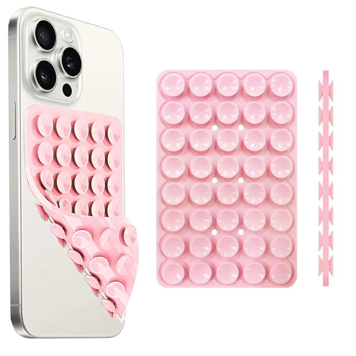 Mobile Bubble Grip | Silicone Suction Both Side Bubble Grip Cup Phone Strong Holder For Hands-Free Use | Universal Mobile Phone Stand (Random Color)