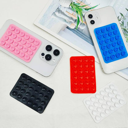 Mobile Bubble Grip | Silicone Suction Both Side Bubble Grip Cup Phone Strong Holder For Hands-Free Use | Universal Mobile Phone Stand (Random Color)